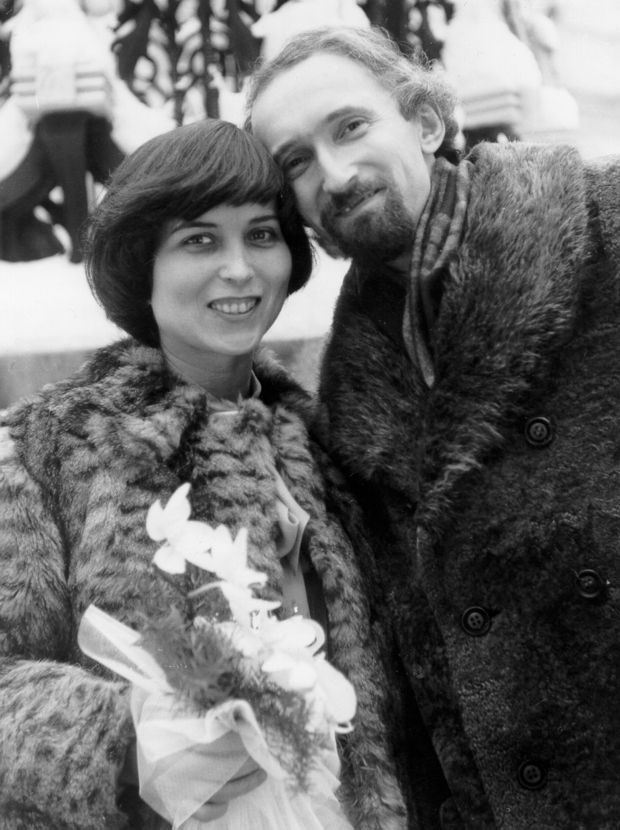 Alena a Jan Rajlichovi, svatba na Nové radnici v Brně, 1984