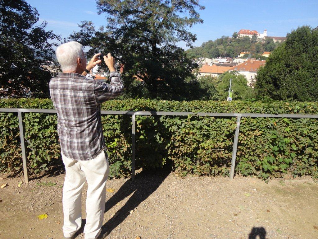 John Reilich shooting the Spilberk Castle